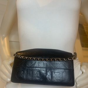 Chanel Black Lambskin Wallet on Chain
